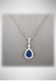 Crivelli necklace with diamonds and sapphire CRV3719