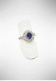 Crivelli white gold ring with diamonds and sapphires CRV6005