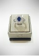 Crivelli white gold ring with diamonds and sapphires CRV6005