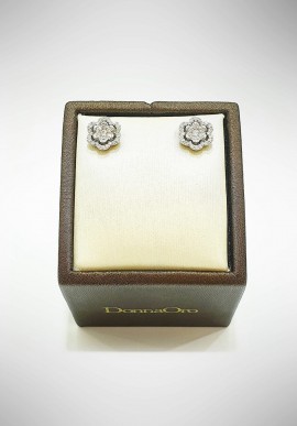 Orecchini Donnaoro in oro bianco e diamanti DNO01