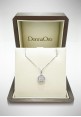 Donnaoro white gold necklace with diamonds DNO14