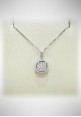 Donnaoro white gold necklace with diamonds DNO14