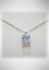 Donnaoro white gold necklace with diamonds and aquamarine DNA24