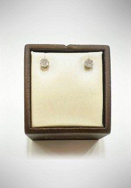Donnaoro white gold earrings with diamonds DNO02