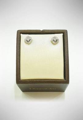 Donnaoro white gold earrings with diamonds DNO05