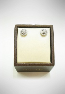 Donnaoro white gold earrings with diamonds DNO07