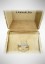 Donnaoro white gold trilogy ring with diamonds DNO09
