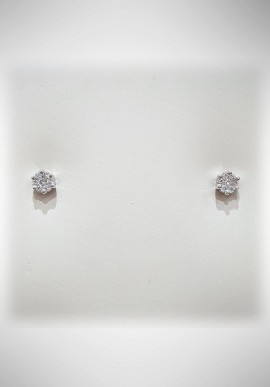 Donnaoro white gold earrings with diamonds DNO29