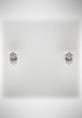 Orecchini Donnaoro in oro bianco e diamanti DNO29