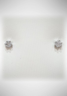 Donnaoro white gold earrings with diamonds DNO31