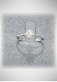 Lunatica Solitario white gold ring with diamonds LNT15