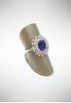 ProJ white gold ring with diamonds and sapphire PROJ1