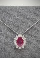 Lunatica gold necklace with diamonds and rubies LNT33