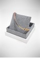 Lunatica rose gold tennis bracelet with diamonds and multicolor sapphires LNT32