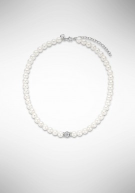 TI SENTO silver and pearls necklace 3414PW