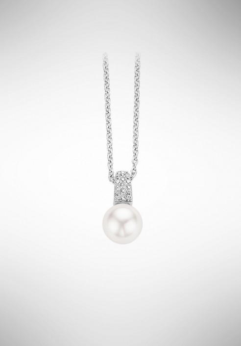 TI SENTO silver and pearls necklace 3877PW