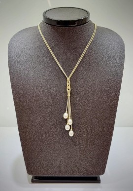 Soara necklace in 925 silver with Swarovski and pearl SOA2140
