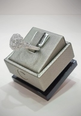 Crivelli white gold pavè ring with diamonds CRV21214