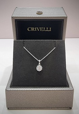 Crivelli white gold necklace with diamonds CRV212117