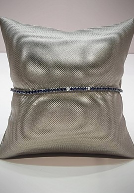 Crivelli white gold "Tennis" bracelet with diamonds and sapphires CRV212120