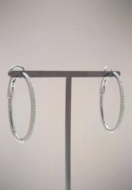 Crivelli white gold earrings with diamonds CRV212123