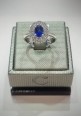 Crivelli white gold ring with diamonds and sapphire CRV212126