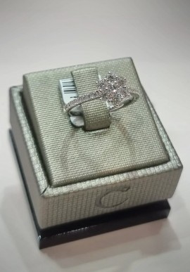 Crivelli white gold ring with diamonds CRV212128