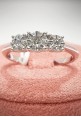 DonnaOro Trilogy white gold and diamonds ring DFAF8939.024