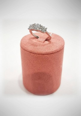 DonnaOro Trilogy white gold and diamonds ring DFAF8939.036