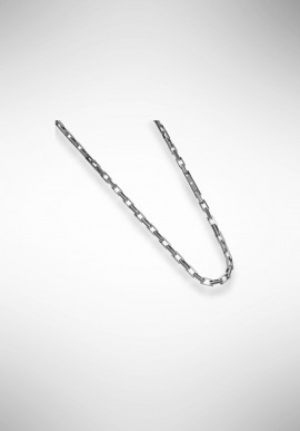 Borsari necklace in rhodium silver with silver and diamond element CL-TO01BR