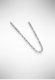 Borsari necklace in rhodium silver with silver and diamond element CL-TO01BR