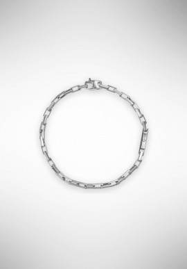 Borsari bracelet in rhodium silver with diamond BR-TOR01BR