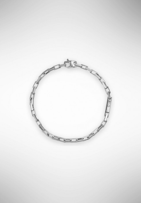 Borsari bracelet in rhodium silver with diamond BR-TOR01BR