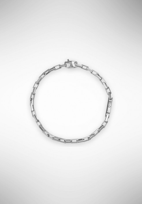 Louis Vuitton Monogram Chain Bracelet Silver/Black/Ruthenium in