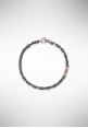 Borsari bracelet in silver and ruthenium rose gold plated and diamond BR-TOR03AO