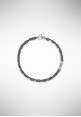 Borsari bracelet in silver and ruthenium with diamond BR-TOR03AR