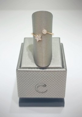 Crivelli rose gold ring with diamonds CRV212136
