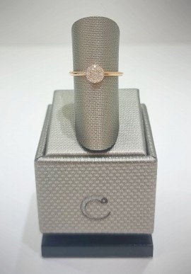 Crivelli rose gold ring with diamonds CRV212137