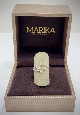 Marika "trilogy" gold ring with diamonds AN4579T.24SA.1