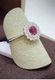 Marika gold ring with diamonds and ruby AN8034R AR.1