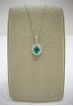 Marika white gold necklace with diamonds and emerald in oro bianco con diamanti e smeraldo CD84124SSA.2