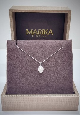 Marika white gold necklace with diamonds CD06129