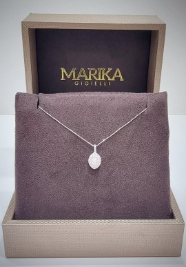 Marika white gold necklace with diamonds CD06129