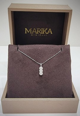 Collana Marika "Trilogy" in oro bianco e diamanti CDO6124 AR.6