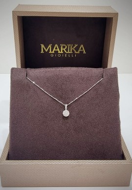 Marika white gold necklace with diamonds CDO6137 AR.16