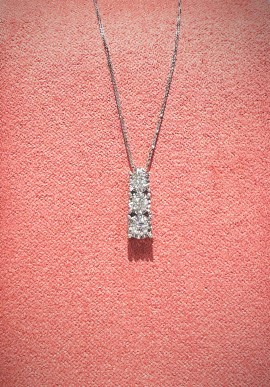 DonnaOro white gold Trilogy necklace with diamonds DKPT8872.S032