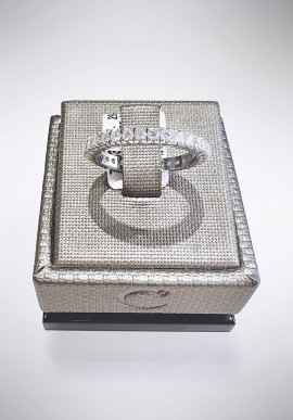 Crivelli Veretta white gold ring with diamonds CRV223015