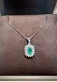 Marika gold necklace with diamonds and emerald CD8986S.MA.2