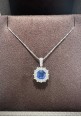 Marika gold necklace with diamonds and sapphire CD8033Z.AR.2