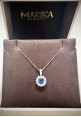 Marika gold necklace with diamonds and sapphire CD8033Z.AR.2